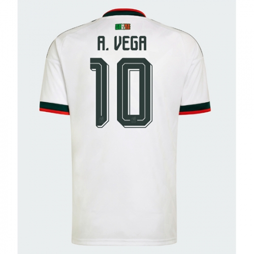 Billige Fotballdrakt Mexico Alexis Vega #10 Replika Bortedrakt VM 2026 Kortermet Billige Fotballdrakt Mexico Alexis Vega #10 Replika Bortedrakt VM 2026 Kortermet